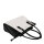 Socha Caddy Black & White 15,6 elegante borsa per laptop - Bianco/Nero