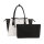 Socha Caddy Black & White 15,6 elegante borsa per laptop - Bianco/Nero