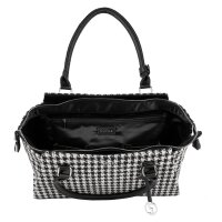 Socha Caddy Chess Bolsa elegante para portátil de 15,6 pulgadas - Negro/ Blanco