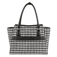 Socha Caddy Chess Bolsa elegante para portátil de 15,6 pulgadas - Negro/ Blanco