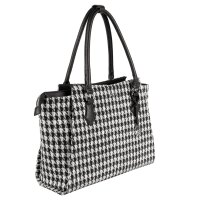 Socha Caddy Chess Bolsa elegante para portátil de 15,6 pulgadas - Negro/ Blanco
