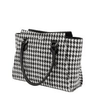 Socha Caddy Chess Bolsa elegante para portátil de 15,6 pulgadas - Negro/ Blanco