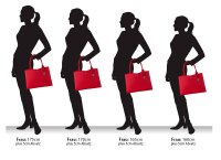 Socha Cherry Red Midi Bolsa elegante para portátil...