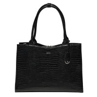 Socha Croco Jet Black 15.6 Zoll elegante Laptoptasche -...