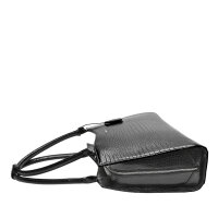 Socha Croco Jet Black 15.6 Zoll elegante Laptoptasche - Schwarz