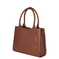 Socha Diamond Edition Cognac 14 Zoll Echtleder Laptoptasche - Braun