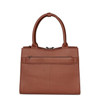 Socha Diamond Edition Cognac 14 Zoll Echtleder Laptoptasche - Braun