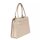 Socha Diamond Vanilla Bolsa para portátil de piel auténtica de 14 pulgadas - Beige