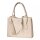 Socha Diamond Vanilla Bolsa para portátil de piel auténtica de 14 pulgadas - Beige