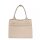 Socha Diamond Vanilla Bolsa para portátil de piel auténtica de 14 pulgadas - Beige