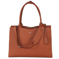 Socha Diamond Edition Cognac 15.6 Zoll Echtleder Laptoptasche - Braun