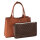 Socha Diamond Edition Cognac 15.6 Zoll Echtleder Laptoptasche - Braun
