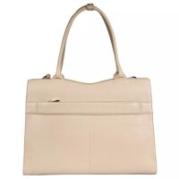 Socha Diamond Edition Vanilla 15.6 pouces Sacoche en cuir véritable pour ordinateur portable - Beige