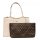 Socha Diamond Edition Vanilla 15.6 pouces Sacoche en cuir véritable pour ordinateur portable - Beige