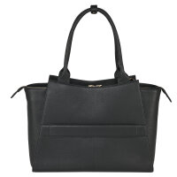 Socha Diamond Caddy Black 15-17.3 Zoll Echtleder Laptoptasche -Schwarz