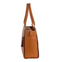 Socha Diamond Caddy Cognac 15-17.3 Zoll Echtleder Laptoptasche - Braun