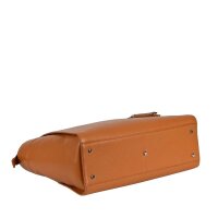 Socha Diamond Caddy Cognac 15-17.3 Zoll Echtleder Laptoptasche - Braun