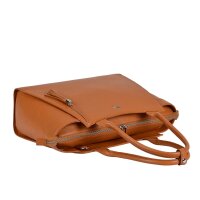Socha Diamond Caddy Cognac 15-17.3 Zoll Echtleder Laptoptasche - Braun