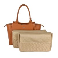 Socha Diamond Caddy Cognac 15-17.3 Zoll Echtleder Laptoptasche - Braun