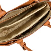 Socha Diamond Caddy Cognac 15-17.3 Zoll Echtleder Laptoptasche - Braun