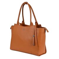 Socha Diamond Caddy Cognac 15-17.3 Zoll Echtleder Laptoptasche - Braun
