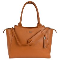 Socha Diamond Caddy Cognac 15-17.3 Zoll Echtleder Laptoptasche - Braun