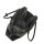 Socha Diamond Couture Bolsa para portátil de piel auténtica de 15,6 pulgadas - Negro