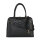 Socha Diamond Couture Bolsa para portátil de piel auténtica de 15,6 pulgadas - Negro