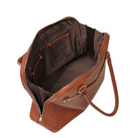 Socha Diamond Couture Cognac 15.6 Zoll Echtleder Laptoptasche - Braun