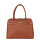 Socha Diamond Couture Cognac 15.6 Zoll Echtleder Laptoptasche - Braun
