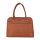 Socha Diamond Couture Cognac 15.6 Zoll Echtleder Laptoptasche - Braun