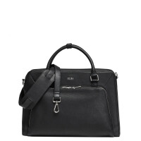 Socha Diamond Unisex Negro 15,6 pulgadas bolsa de cuero genuino portátil - Negro