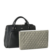 Socha Diamond Unisex Negro 15,6 pulgadas bolsa de cuero genuino portátil - Negro