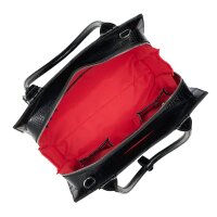 Socha Midi Croco Negro Bolsa elegante para portátil de 14 pulgadas - Negro