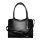 Socha Midi Croco Negro Bolsa elegante para portátil de 14 pulgadas - Negro