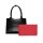 Socha Midi Croco Negro Bolsa elegante para portátil de 14 pulgadas - Negro