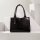 Socha Midi Croco Negro Bolsa elegante para portátil de 14 pulgadas - Negro