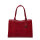 Socha Midi Croco Borgoña Bolsa elegante para portátil de 14 pulgadas - Rojo