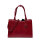 Socha Midi Croco Borgoña Bolsa elegante para portátil de 14 pulgadas - Rojo