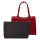 Socha Midi Croco Borgoña Bolsa elegante para portátil de 14 pulgadas - Rojo
