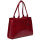 Socha Midi Croco Borgoña Bolsa elegante para portátil de 14 pulgadas - Rojo