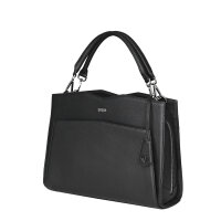 Socha Diamond Edition Bandolera Negro 14 Piel auténtica Bolsa para portátil Negro