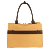 Socha Straight Line Camel 15.6 Zoll elegante Laptoptasche - Braun