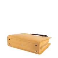 Socha Straight Line Camel 15.6 Zoll elegante Laptoptasche - Braun