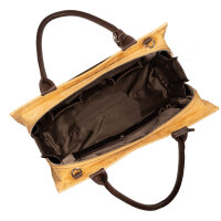 Socha Straight Line Camel 15.6 Zoll elegante Laptoptasche - Braun