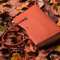 Socha Straight Line Cognac 15.6 Zoll elegante Laptoptasche - Braun