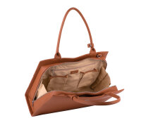 Socha Straight Line Cognac 15.6 Zoll elegante Laptoptasche - Braun