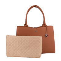 Socha Straight Line Cognac Borsa elegante per laptop da...