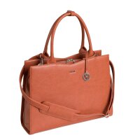 Socha Straight Line Cognac 15.6 Zoll elegante Laptoptasche - Braun