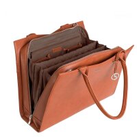 Socha Straight Line Cognac 15.6 Zoll elegante Laptoptasche - Braun
